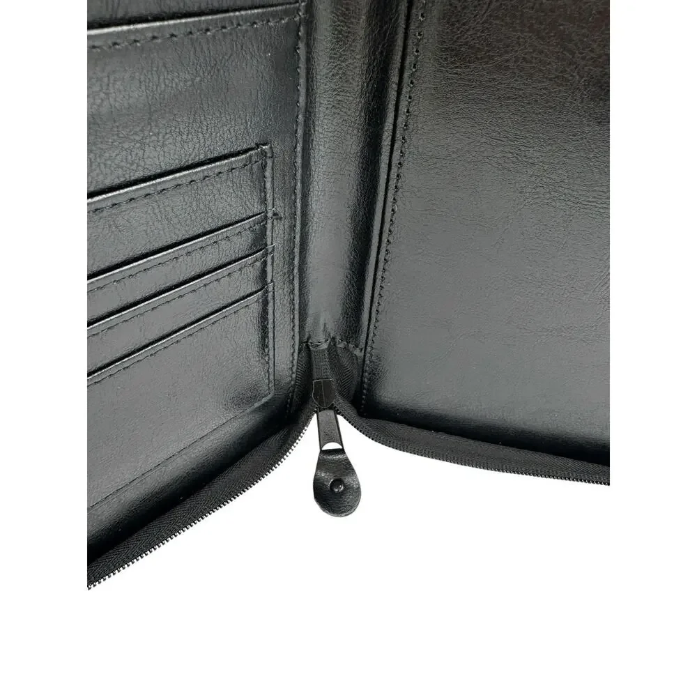 Berkshire Hathaway Home Services Padfolio Zip Around Folder Black Organizer BHHS
